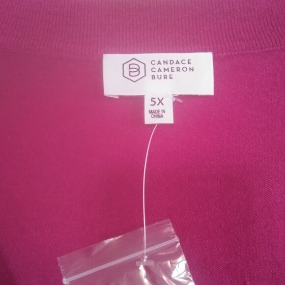 Candace Cameron Bure Button V-Neck Cardigan Sweater- 5X-NWT - Picture 5 of 5